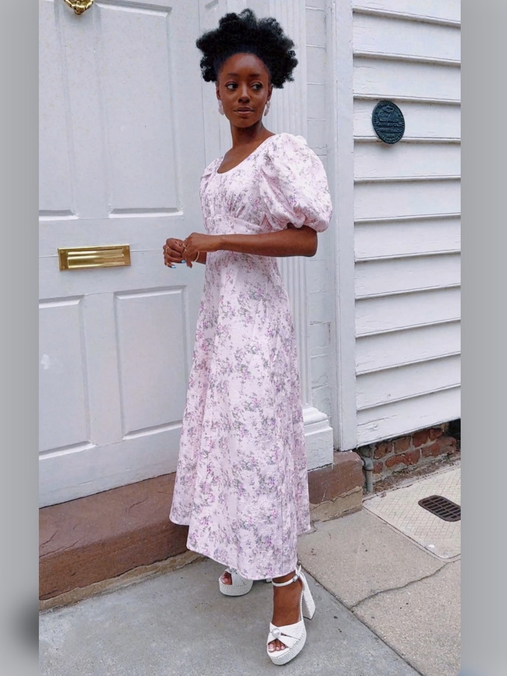 NEW Tuckernuck Empire Elle Maxi dress. Pink Jacquard. XS. NWT